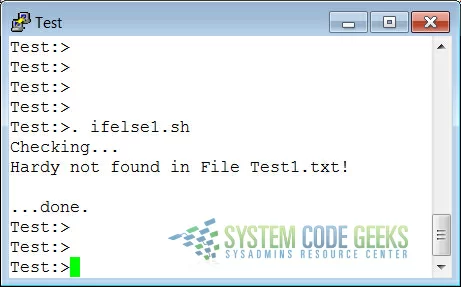 An If-Then-Else Example about searching files