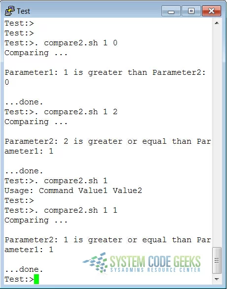 Another If-Then-Else Example about comparing the input